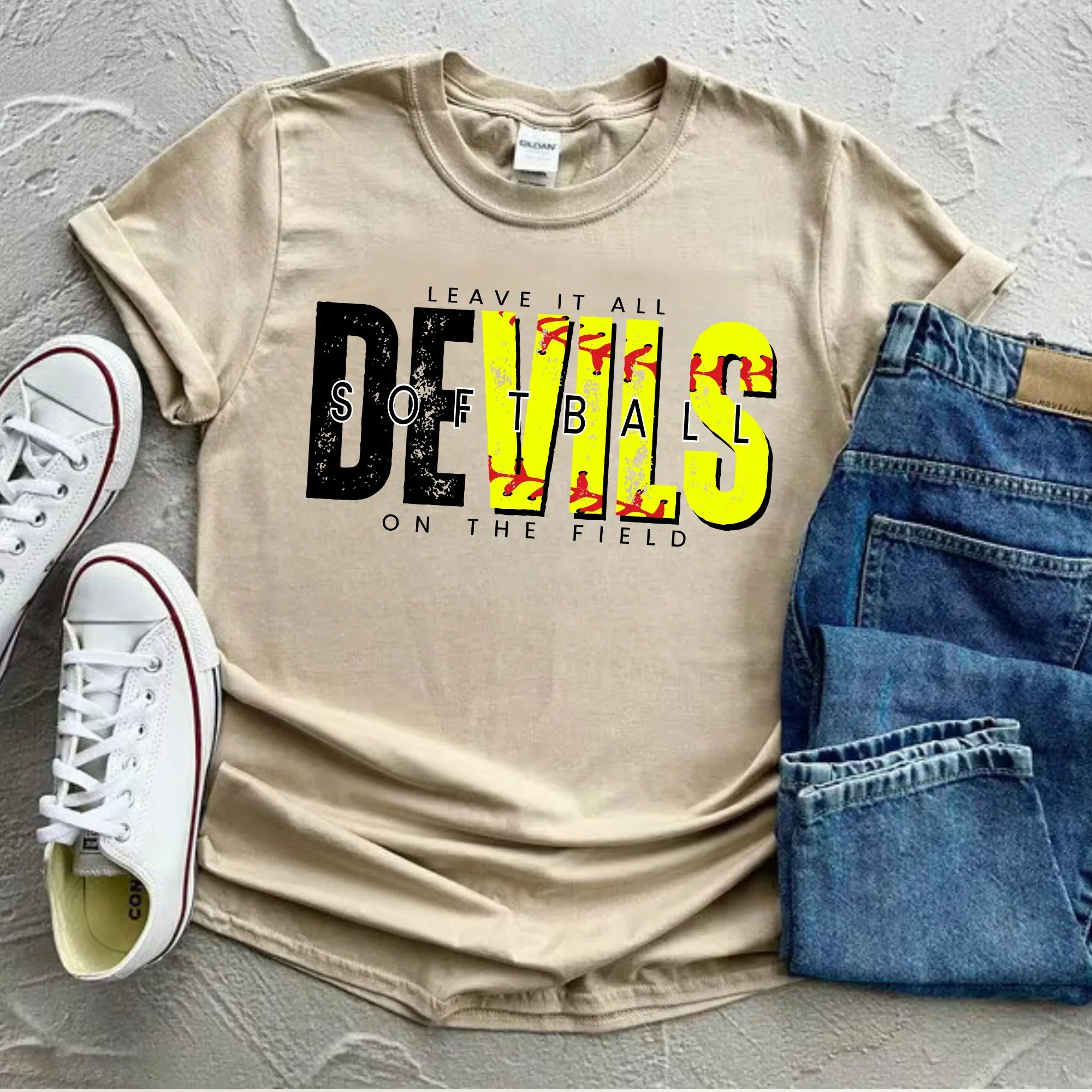 Devils Leave It All On The Field DTF Transfer - Merch Girls