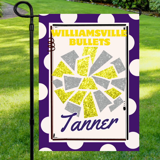 Williamsville Bullets Cheer Garden Flag