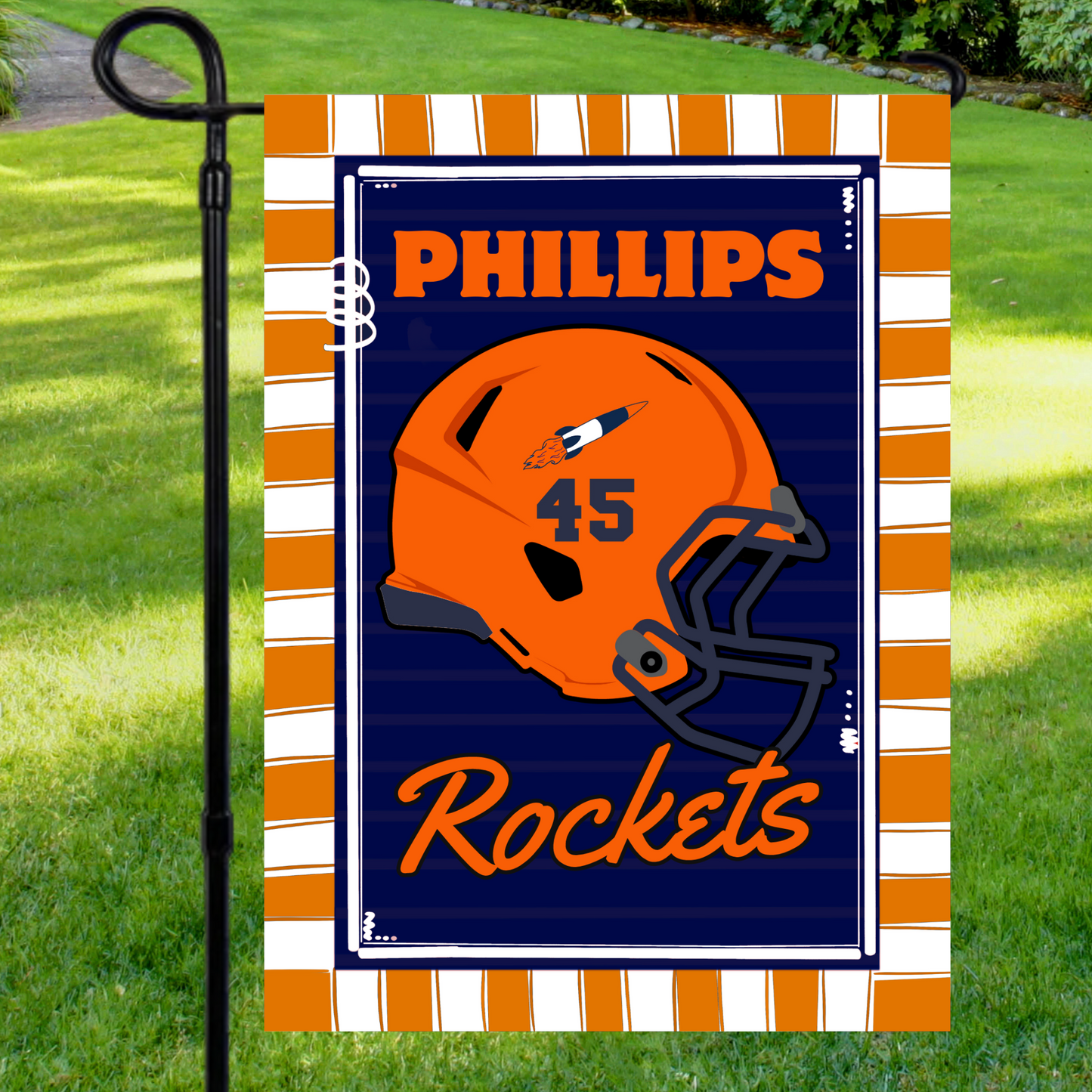 Rochester Rockets Football Garden Flag