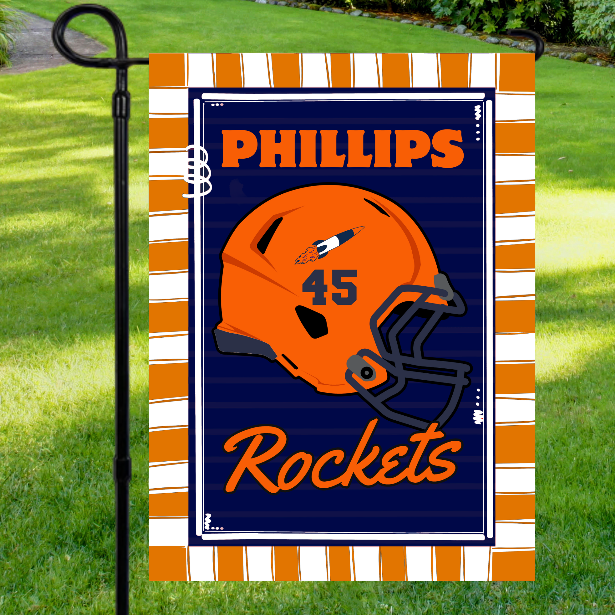 Rochester Rockets Football Garden Flag