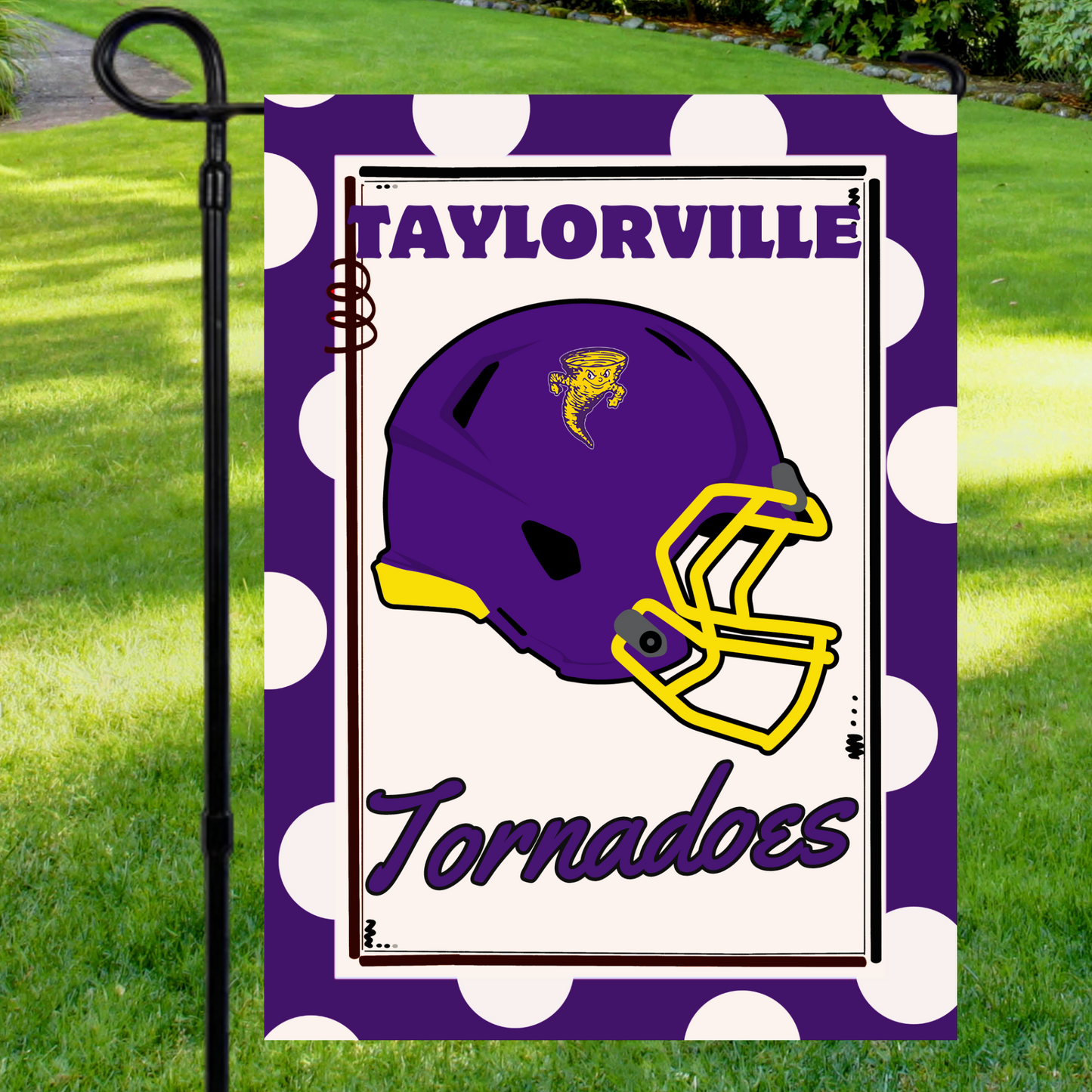 Taylorville Tornadoes Football Garden Flag