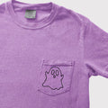 Ghost Embroidered Comfort Color Pocket Tee - Merch Girls