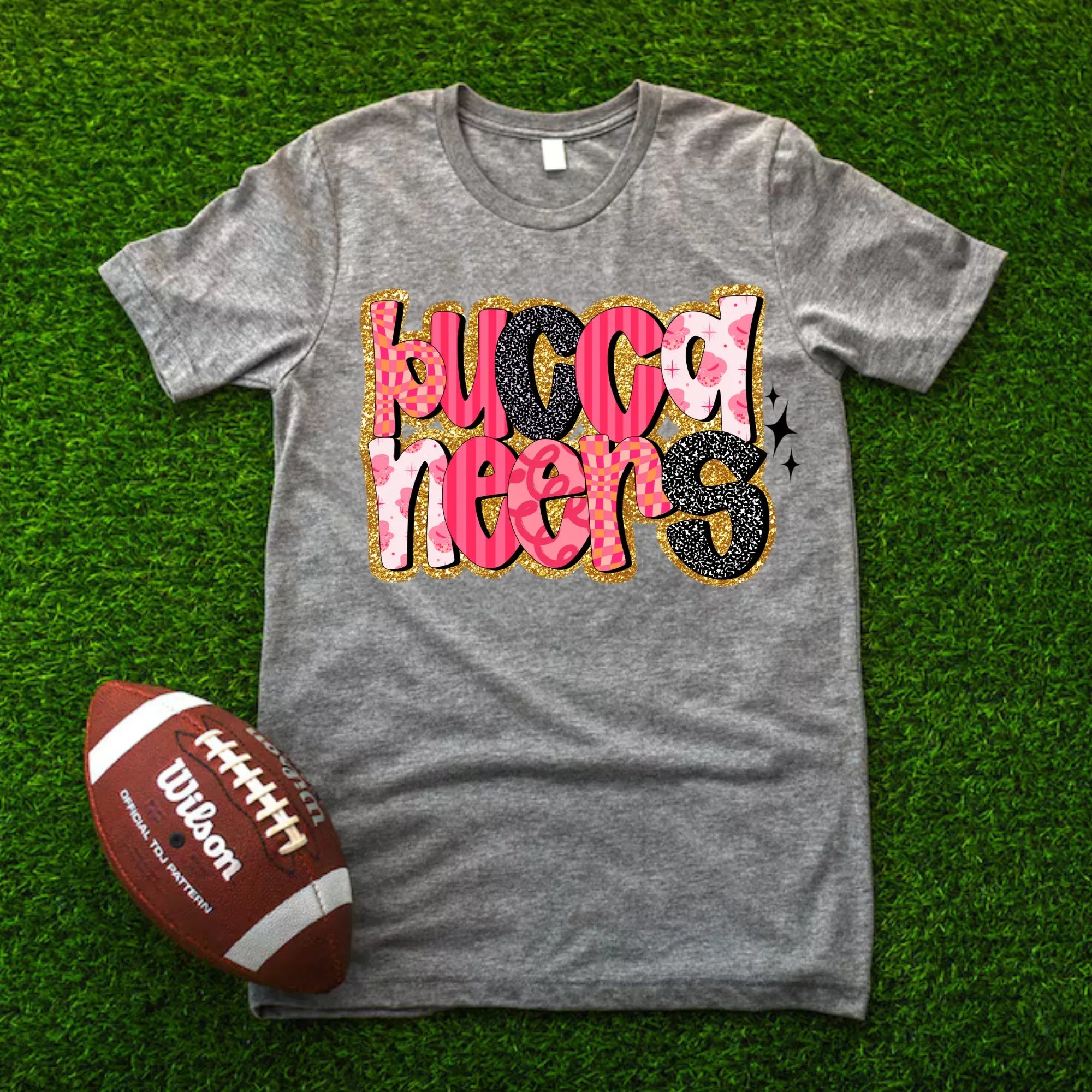 Buccaneers Pink Retro DTF Transfer - Merch Girls