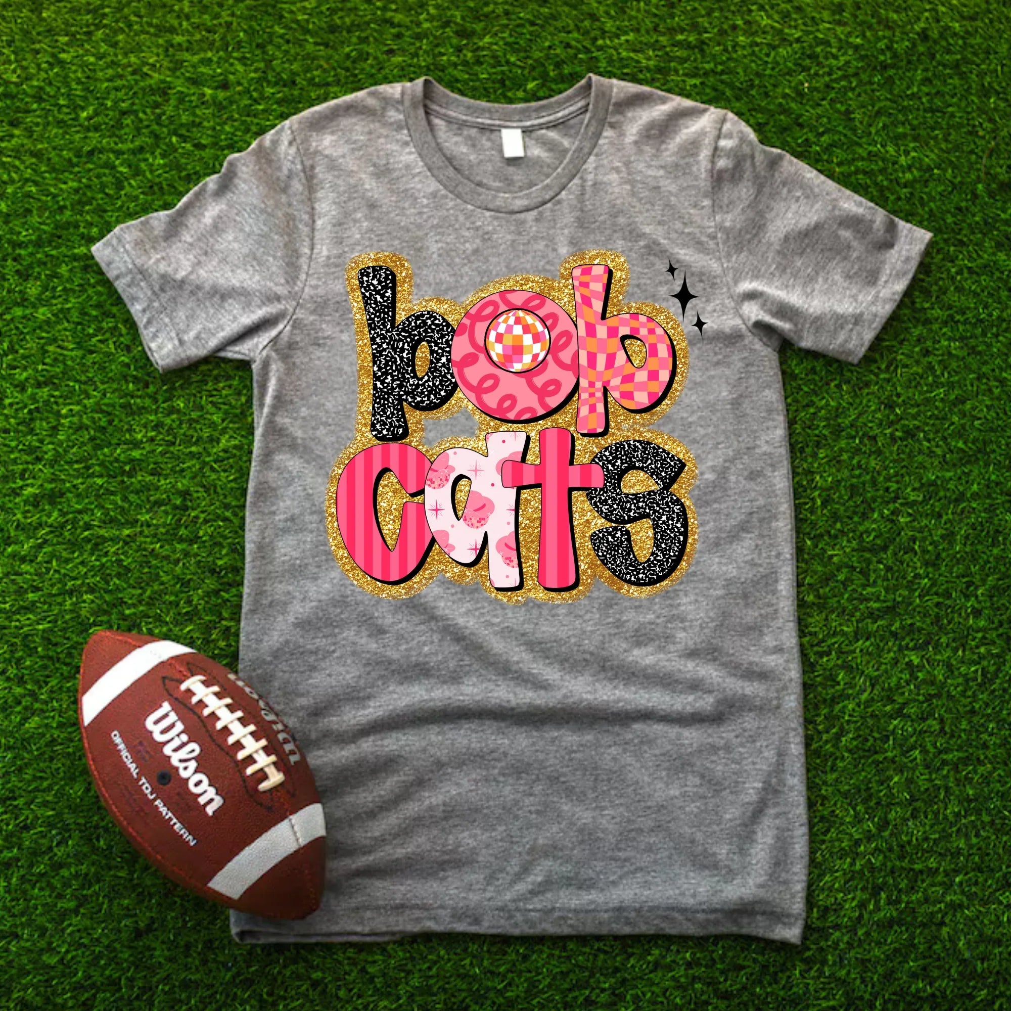 Bobcats Pink Retro DTF Transfer - Merch Girls