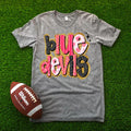 Blue Devils Pink Retro DTF Transfer - Merch Girls