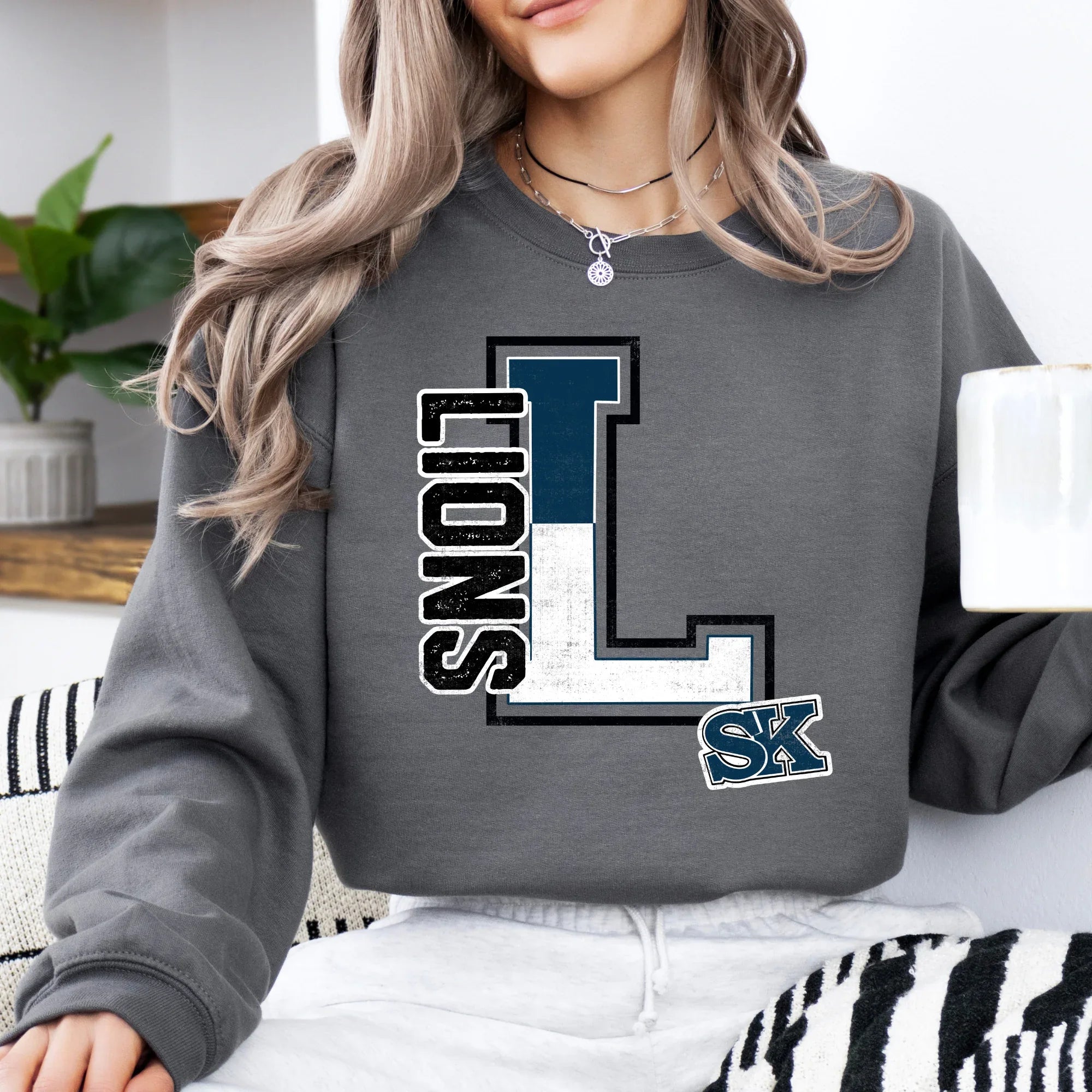 Lions SK Varsity Spilt DTF Transfer - Merch Girls