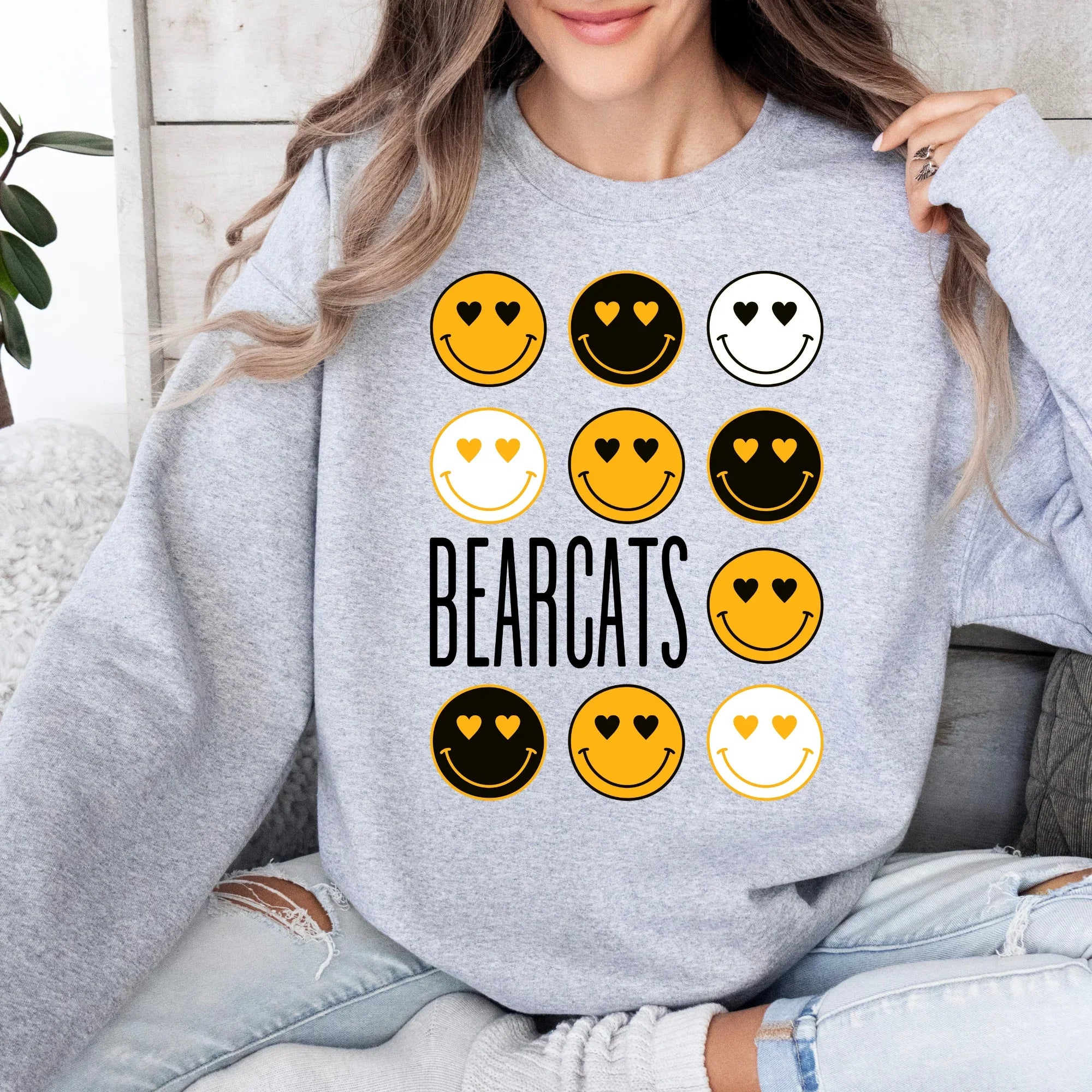 Bearcats Smiley DTF Transfer - Merch Girls