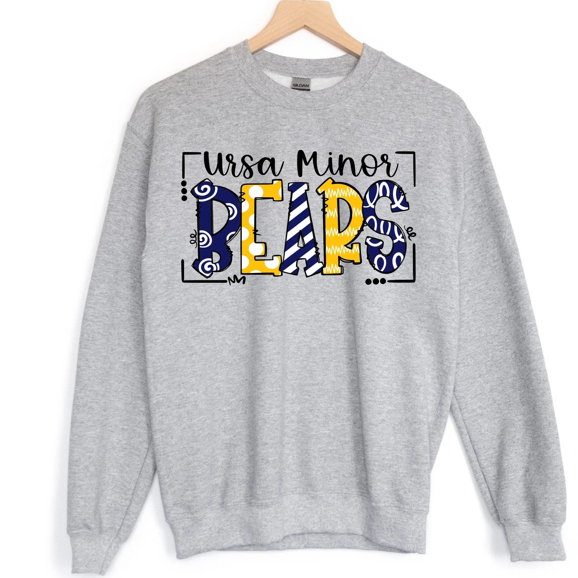Ursa Minor Bears Doodle DTF Transfer - Merch Girls