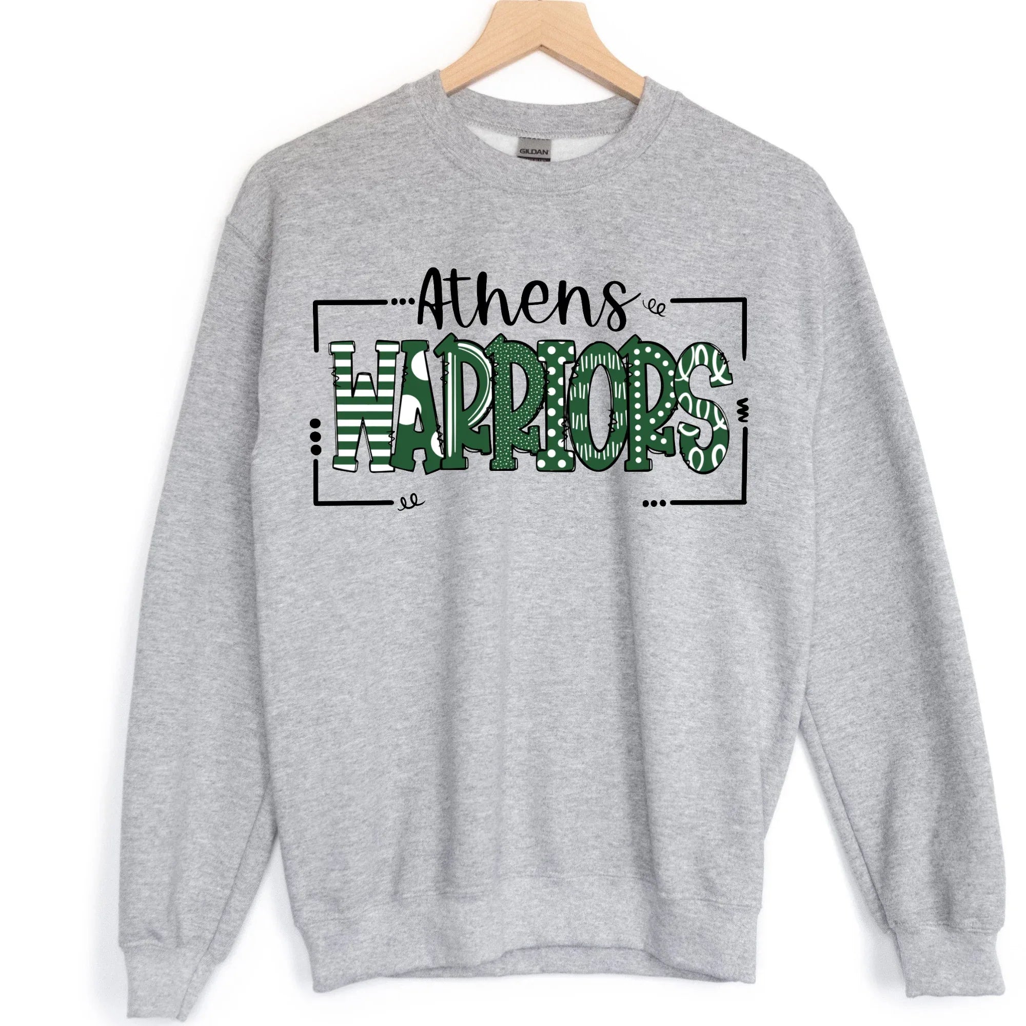 Athens Warriors Doodle DTF Transfer - Merch Girls