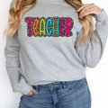Teacher Colorful Leopard DTF Transfer - Merch Girls