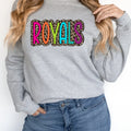 Royals Colorful Leopard DTF Transfer - Merch Girls