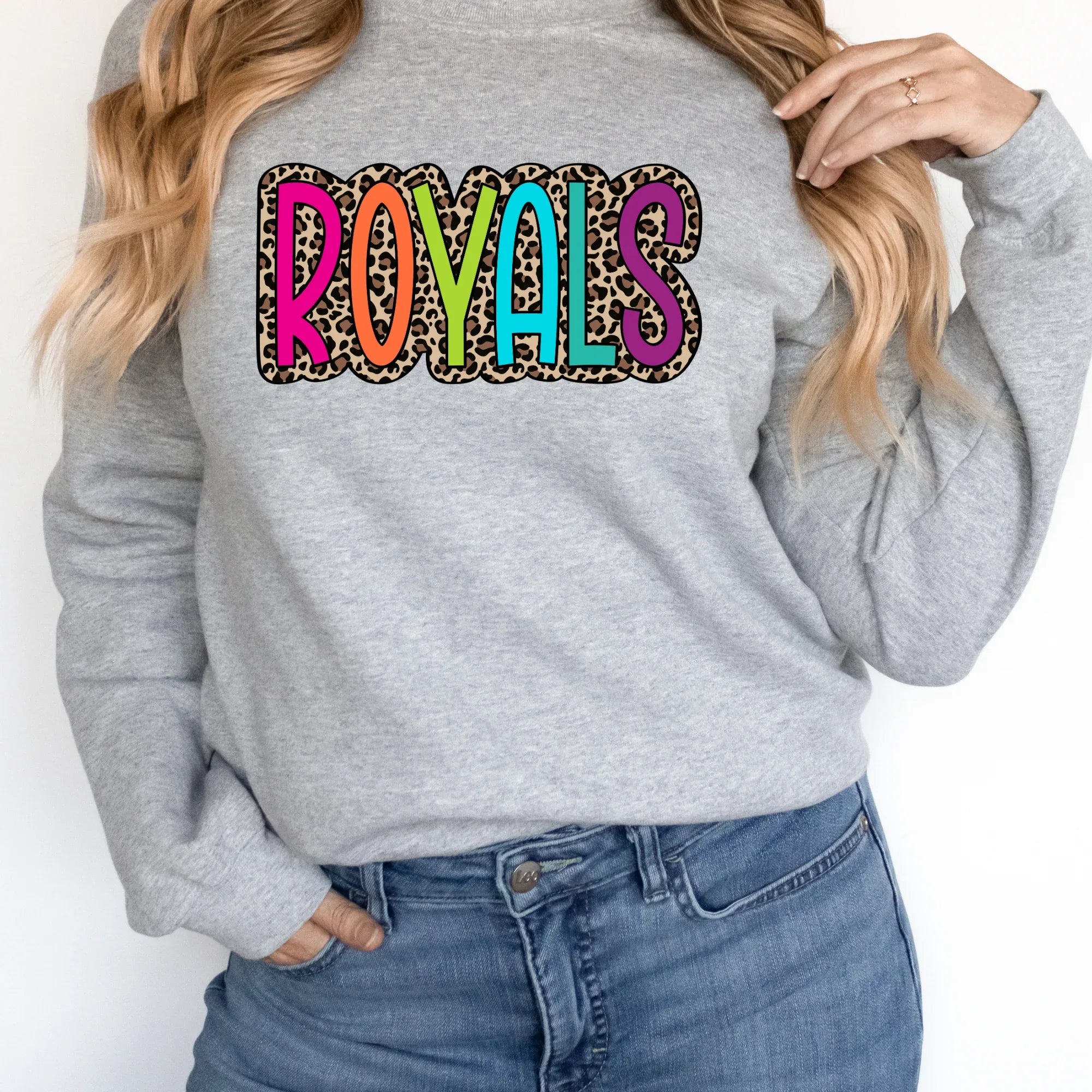 Royals Colorful Leopard DTF Transfer - Merch Girls