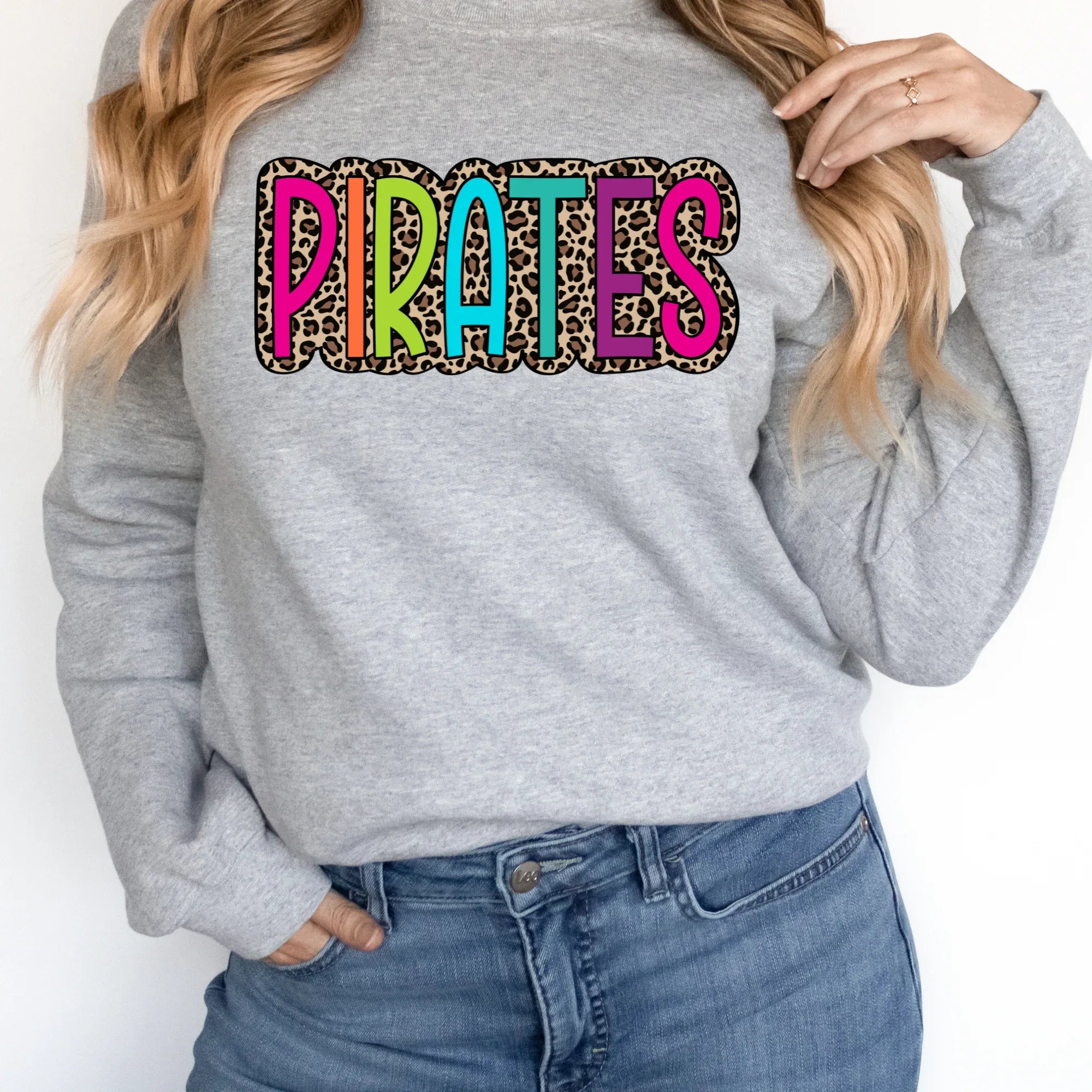 Pirates Colorful Leopard DTF Transfer - Merch Girls