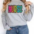 Nurse Colorful Leopard DTF Transfer - Merch Girls