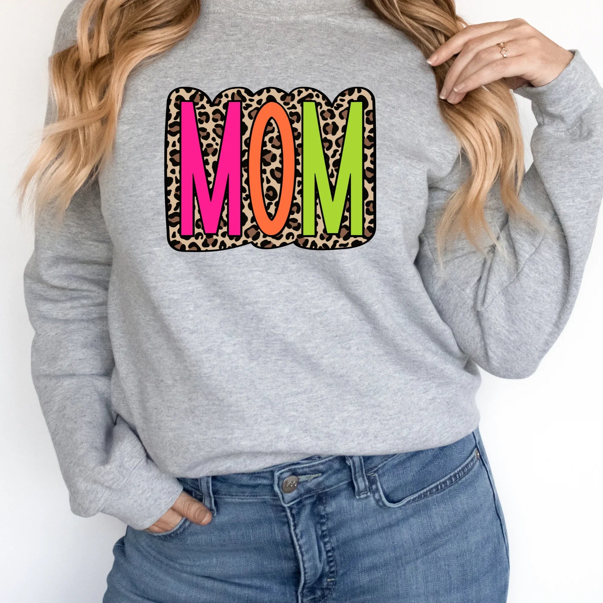 Mom Colorful Leopard DTF Transfer - Merch Girls