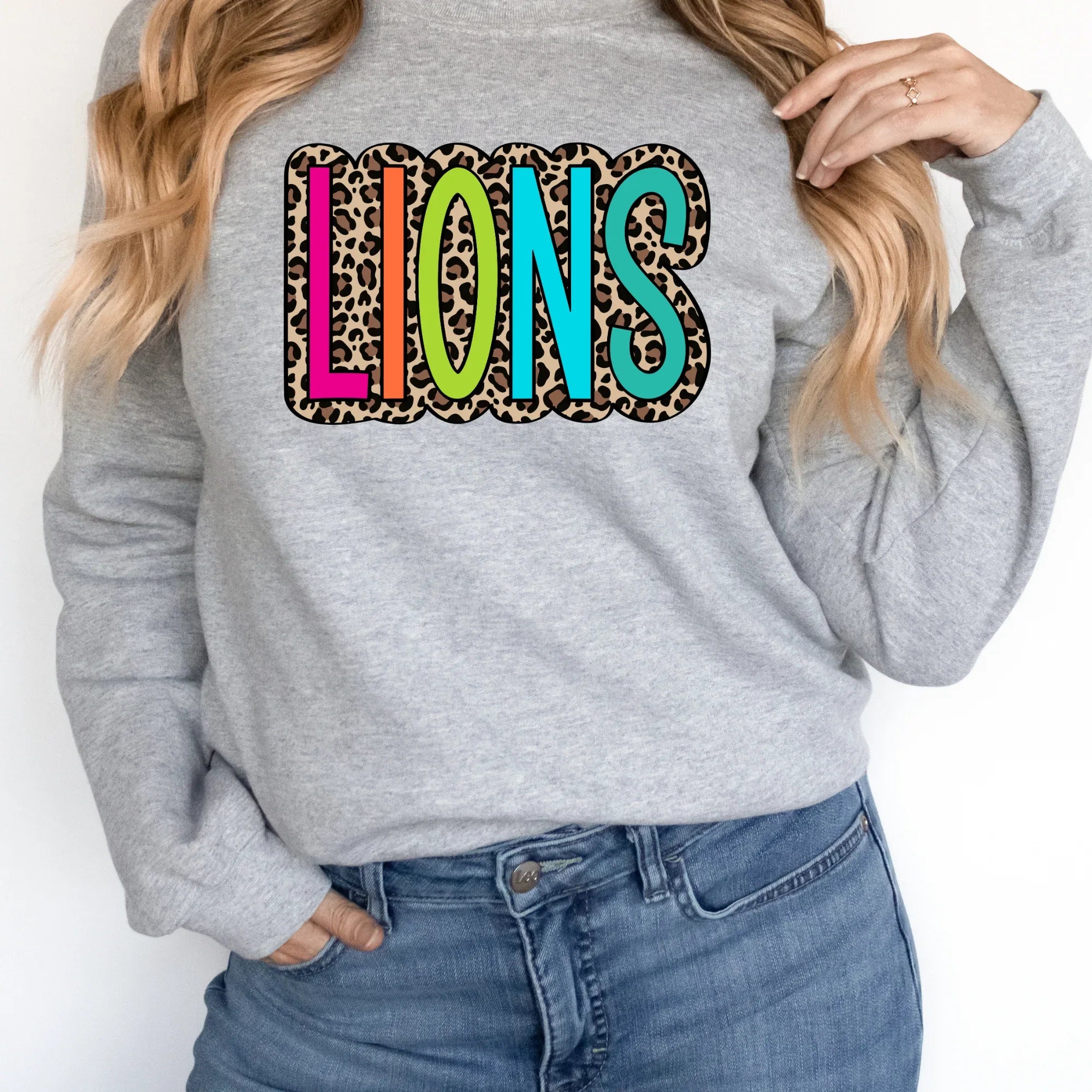 Lions Colorful Leopard DTF Transfer - Merch Girls