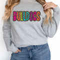 Bulldogs Colorful Leopard DTF Transfer - Merch Girls