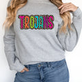 Trojans Colorful Leopard DTF Transfer - Merch Girls