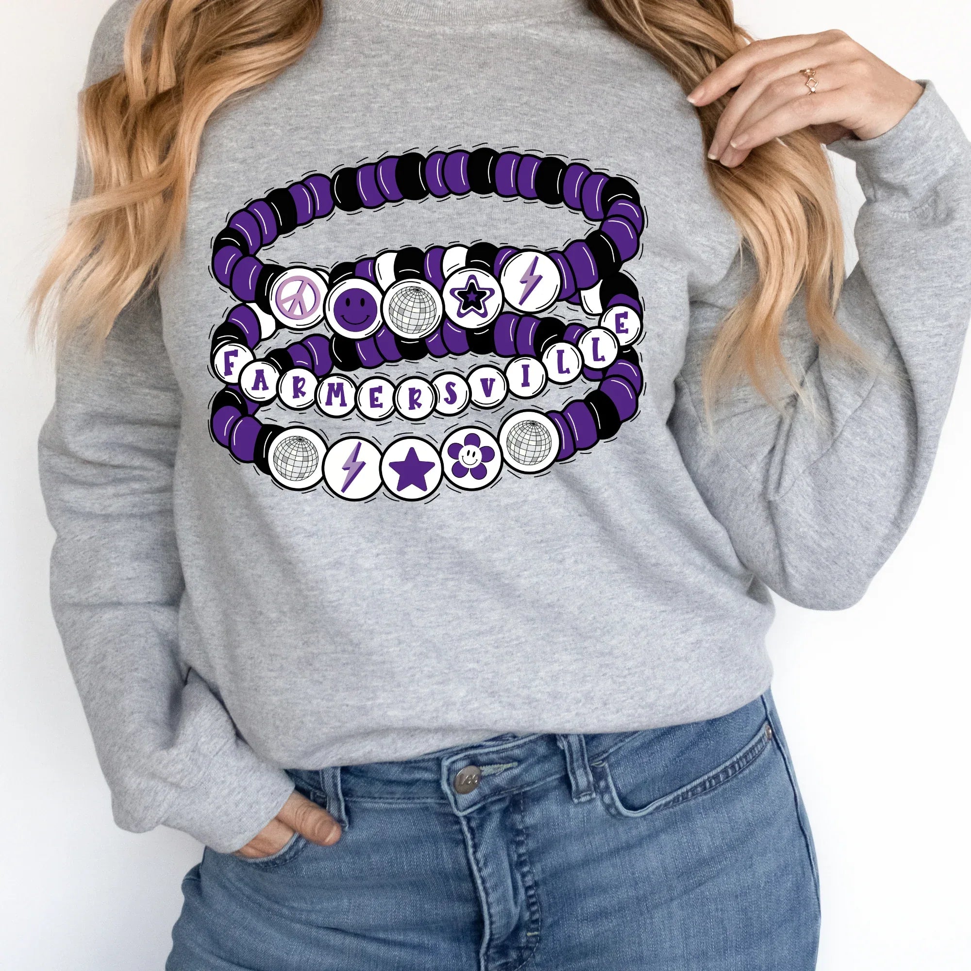 Farmersville Friendship Bracelet DTF Transfer - Merch Girls