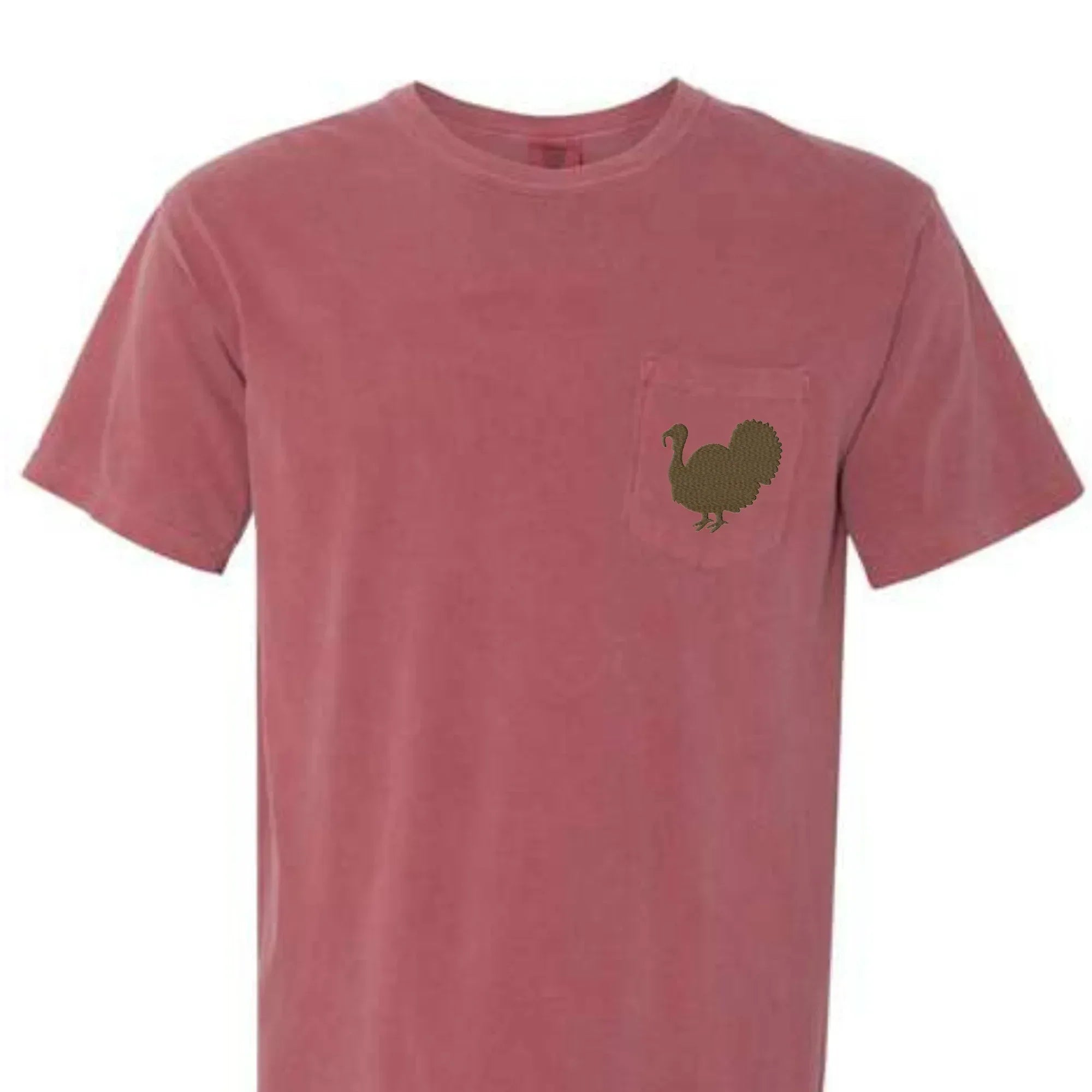 Turkey Comfort Color Embroidered Tee - Merch Girls