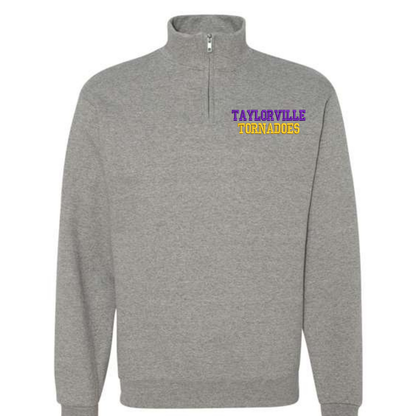 Taylorville Tornadoes Embroidered Quarter Zip Fleece Sweatshirt