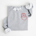 Santa Embroidered Sweatshirt | QUICK SHIP - Merch Girls