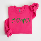Clover and Bow Embroidered Sweatshirt - Merch Girls
