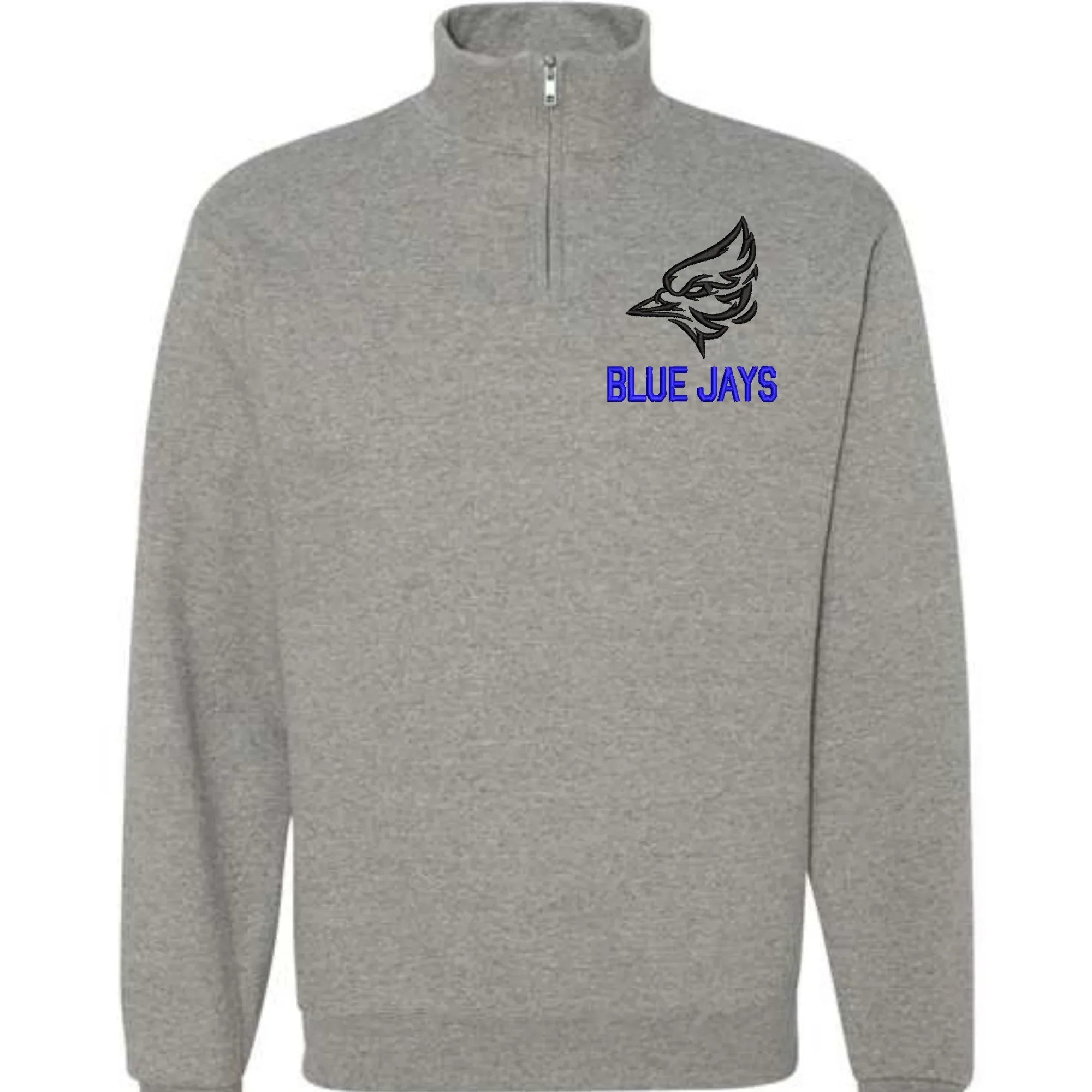 Blue Jays Embroidered Quarter Zip Fleece Sweatshirt - Merch Girls