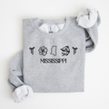 Mississippi Embroidered Sweatshirt - QUICK SHIP