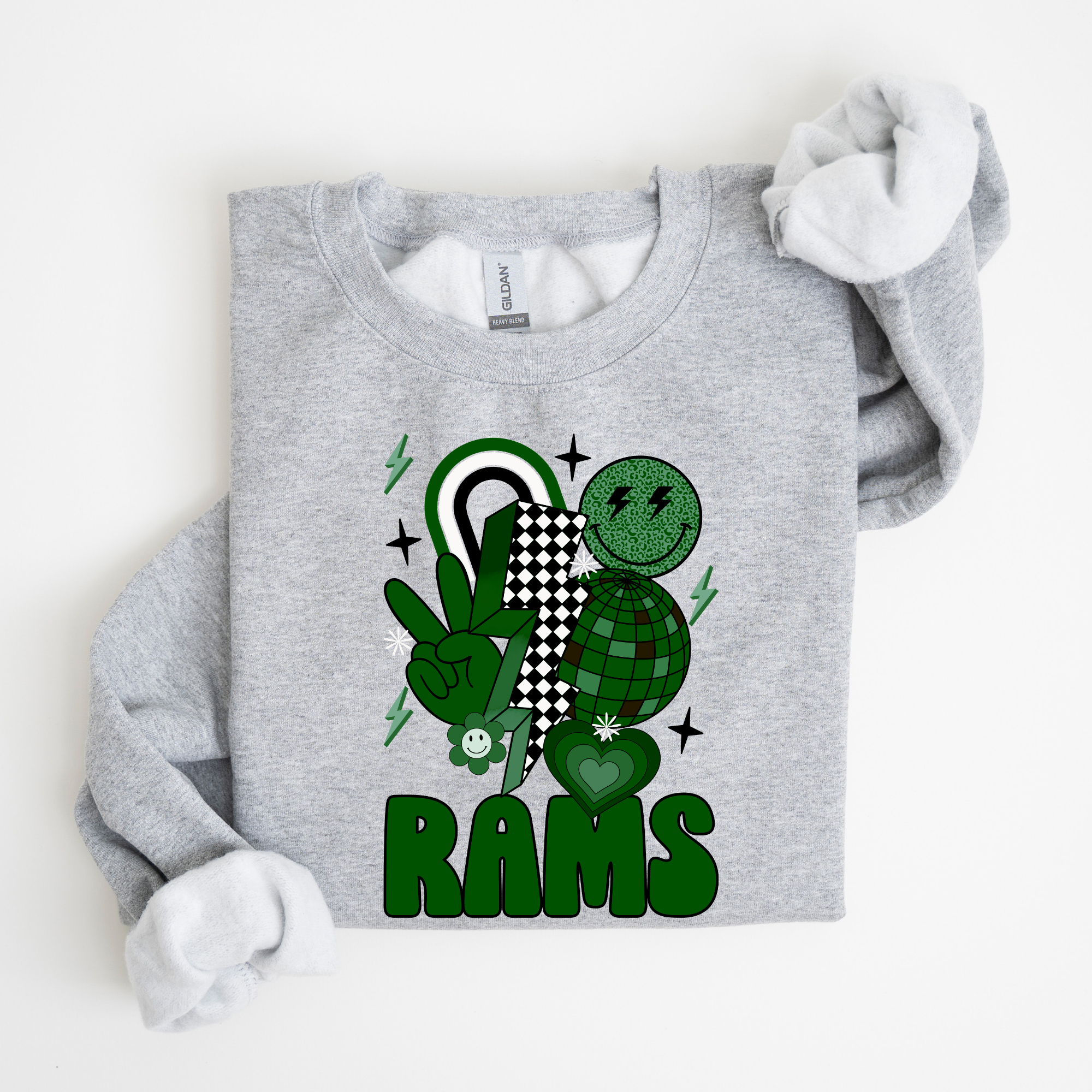 Rams Green DTF Transfer