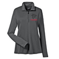 Falcons Embroidered Women's Zone Performance Quarter-Zip Pullover