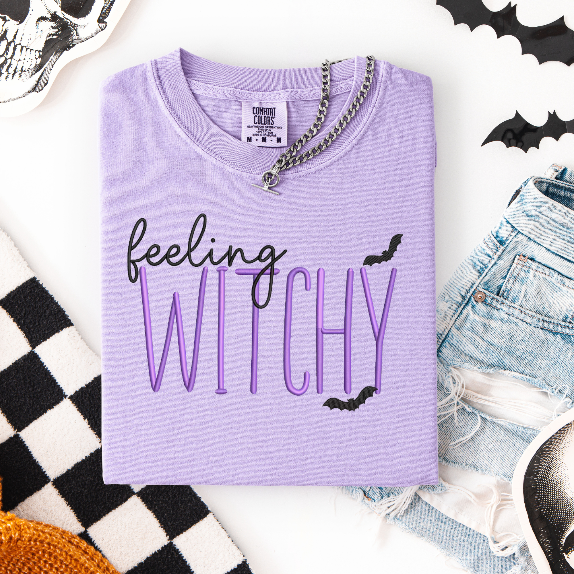 Feeling Witchy Embroidered Shirt