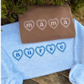 Custom Heart Text Embroidered Sweatshirt