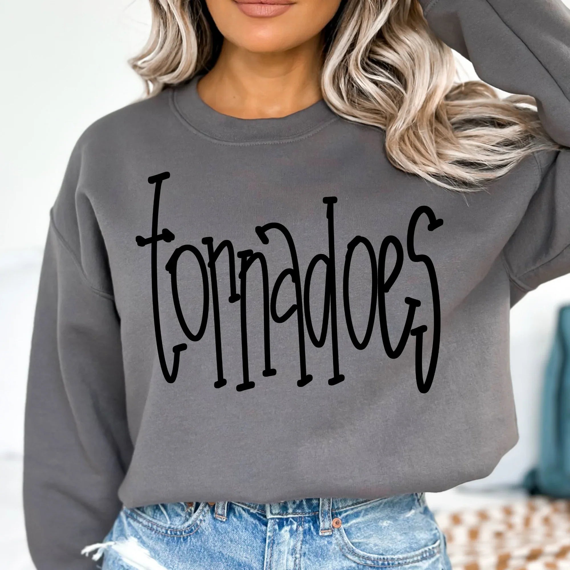 Tornadoes Hand Letter DTF Transfer - Merch Girls