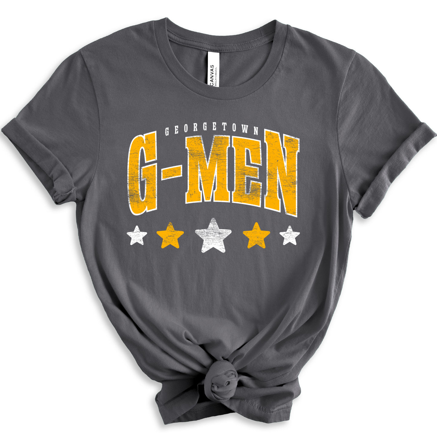 Georgetown G-Men Distressed Stars