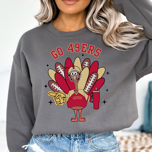 49ers Turkey DTF Transfer