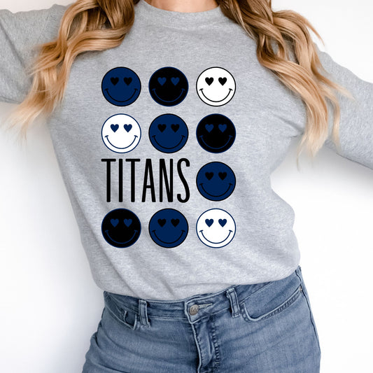 Titans Skinny Font Face Graphic Tee