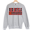 Red Devils Red and Black Basketball DTF Transfer - Merch Girls