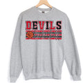 Devils Red and Black Basketball DTF Transfer - Merch Girls