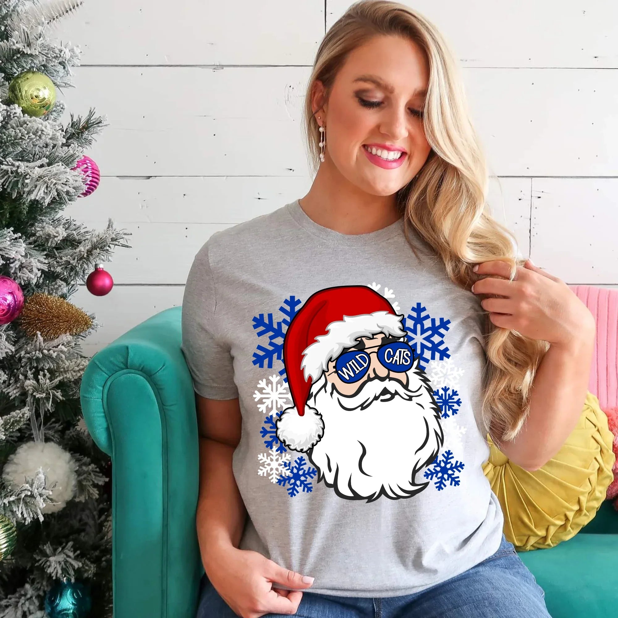 Wildcats Santa DTF Transfer - Merch Girls