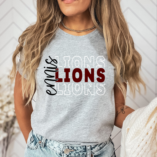 Ennis Lions DTF Transfer