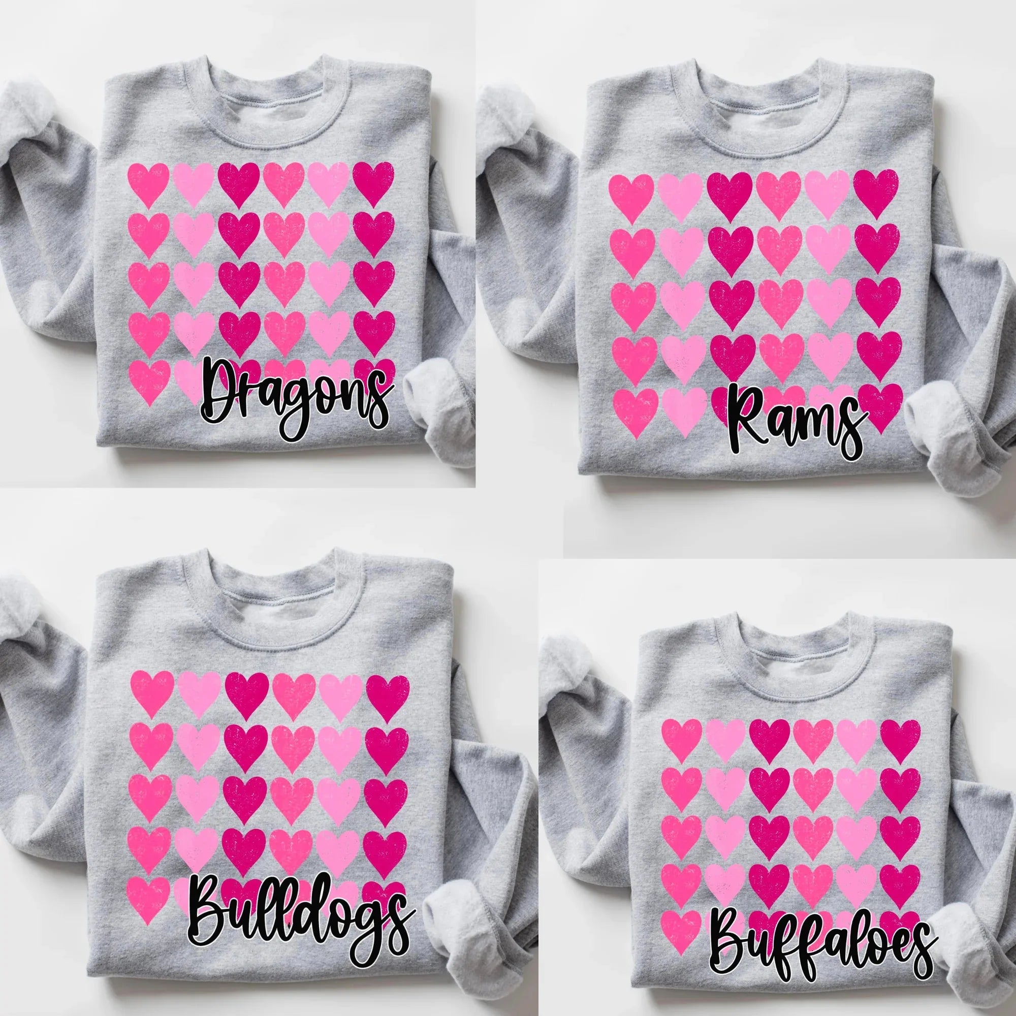 Custom Mascot Hearts - No Physical Item! - Merch Girls