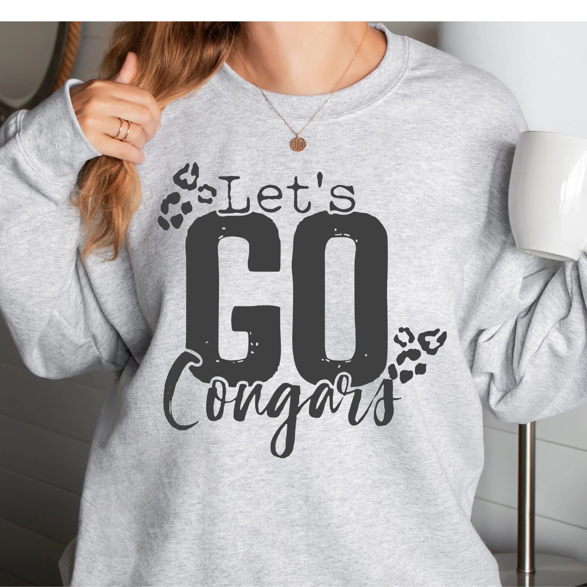 Let's Go Cougars DTF Transfer - Merch Girls
