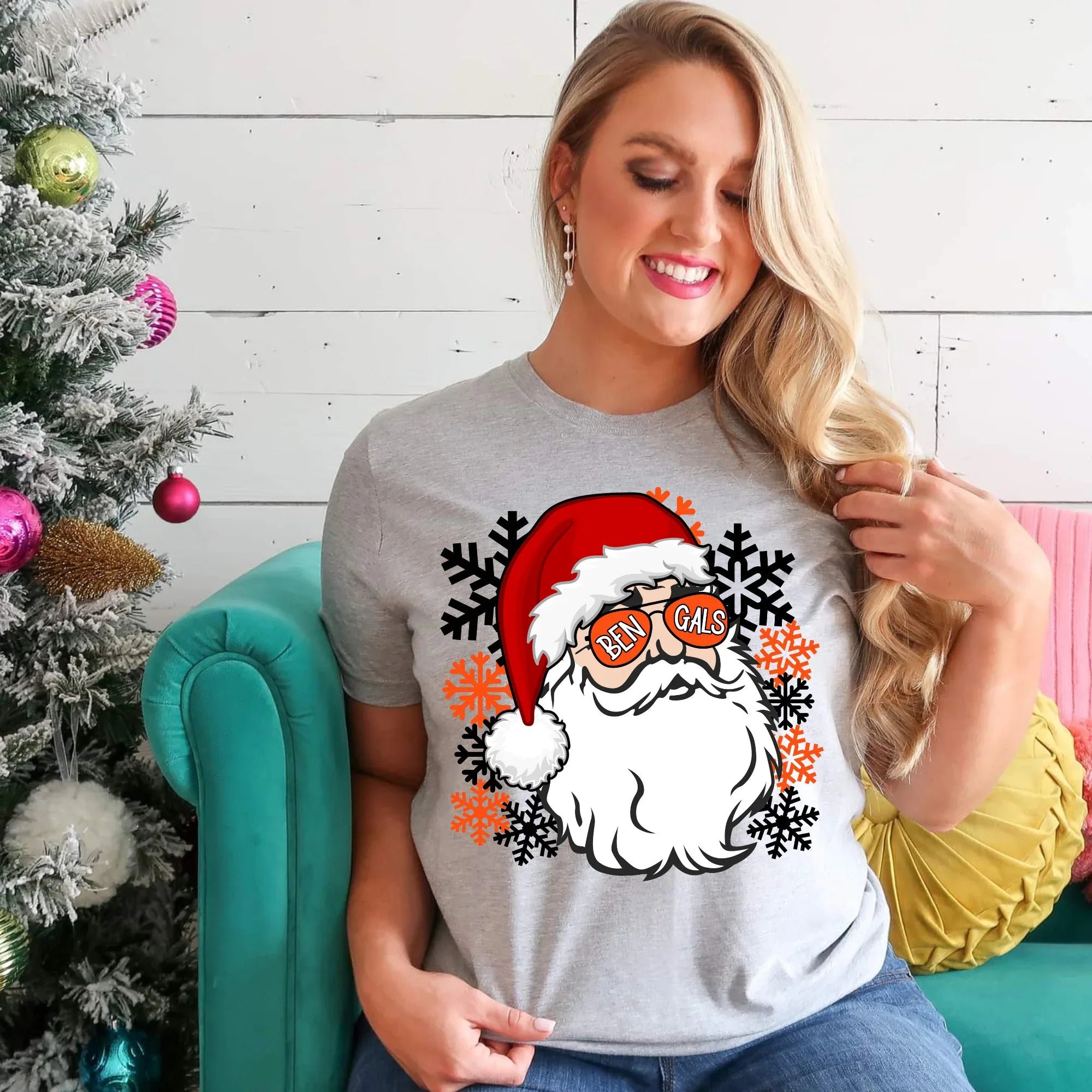 Bengals Santa DTF Transfer - Merch Girls