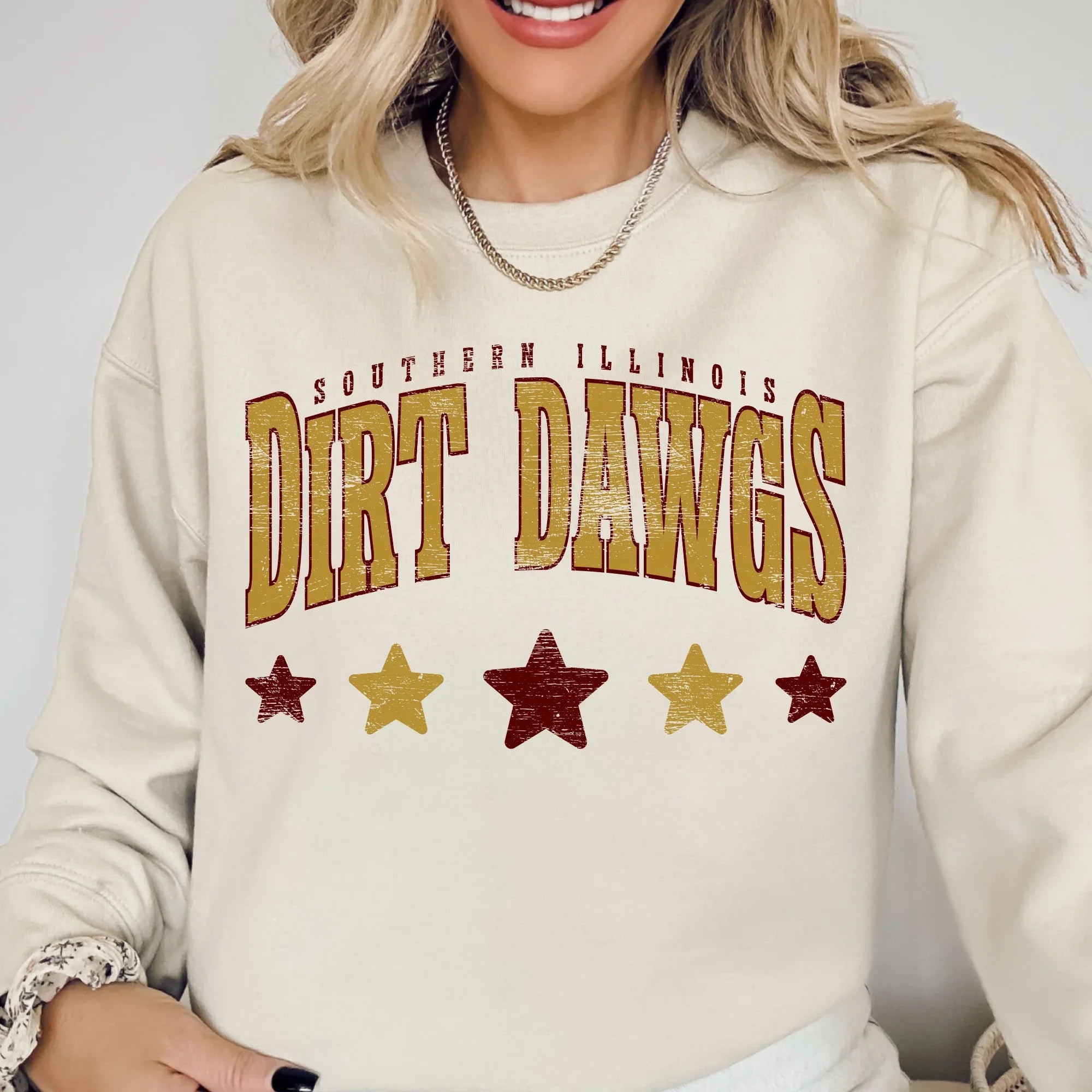Dirt Dawgs Distressed Stars DTF Transfer - Merch Girls