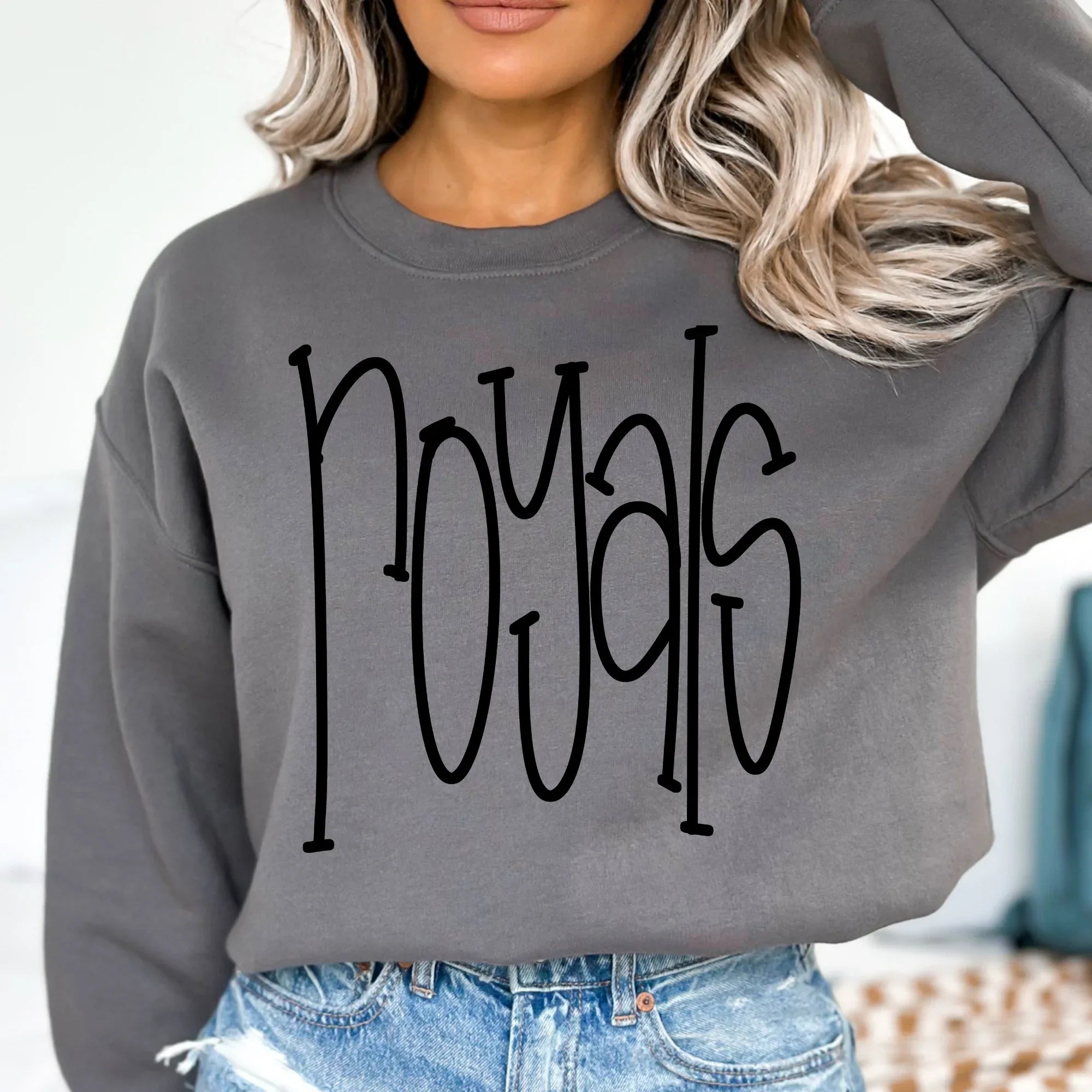 Royals Hand Letter DTF Transfer - Merch Girls