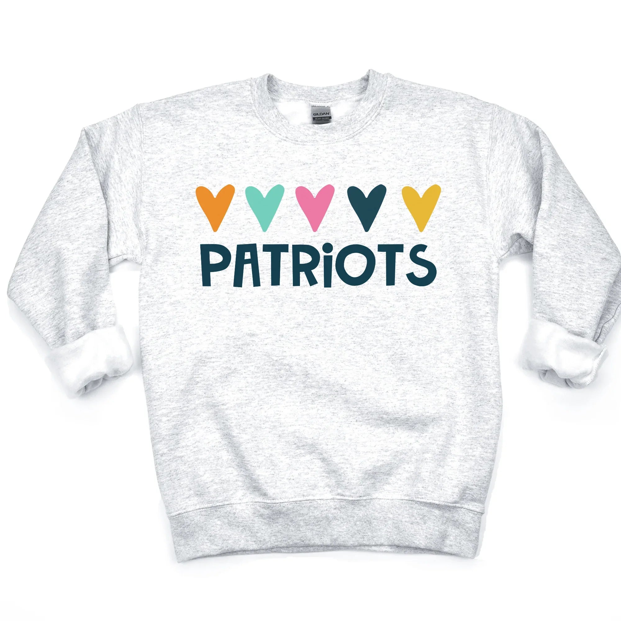 Patriots Hearts DTF Transfer - Merch Girls