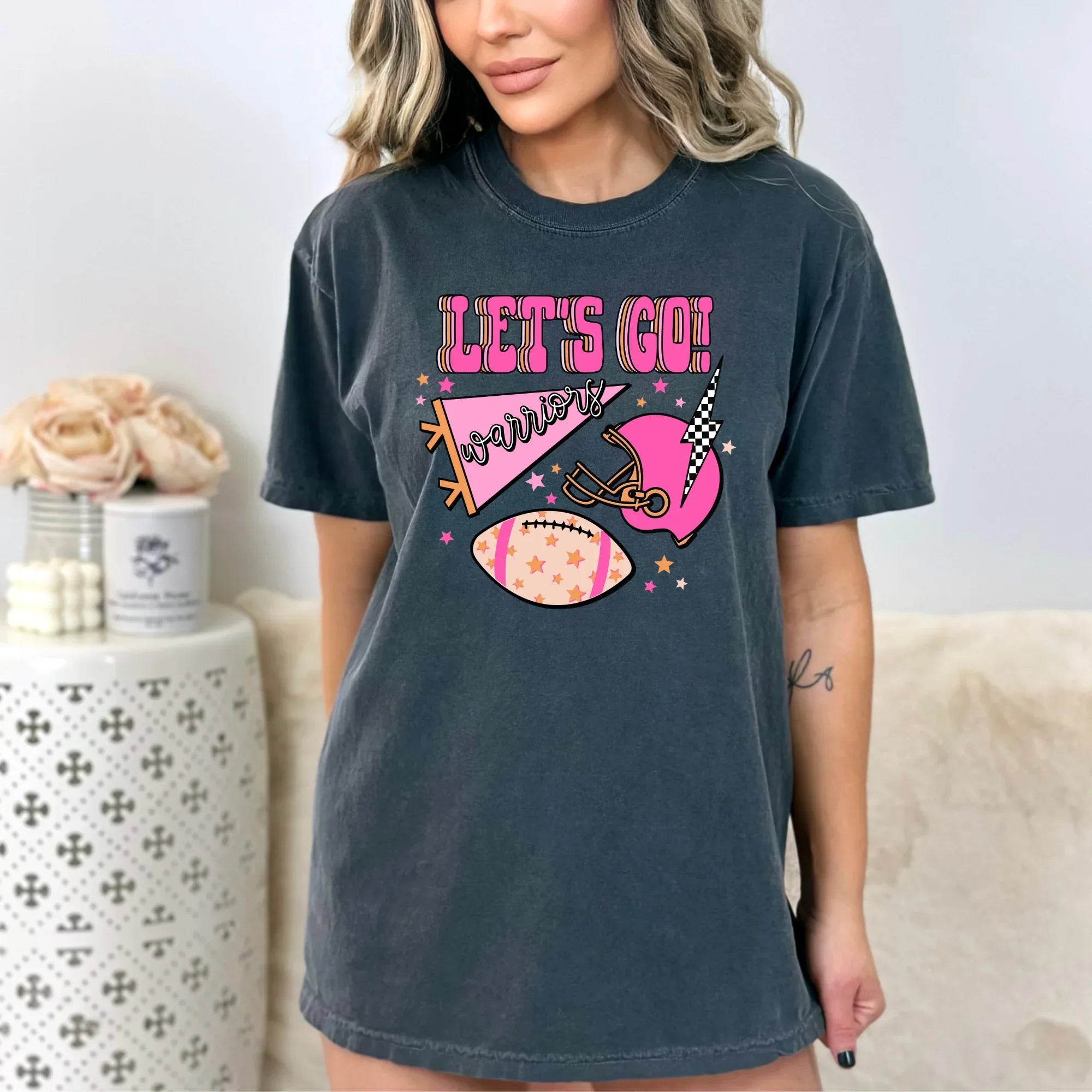Let's Go Warriors DTF Transfer - Merch Girls