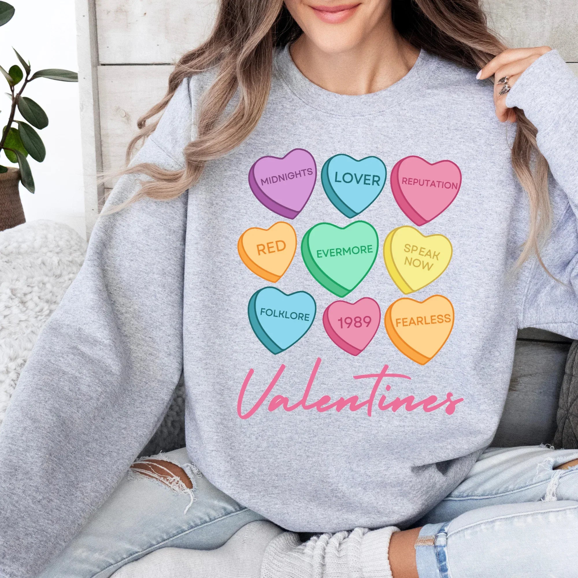 Valentien's Hearts DTF Transfer - Merch Girls