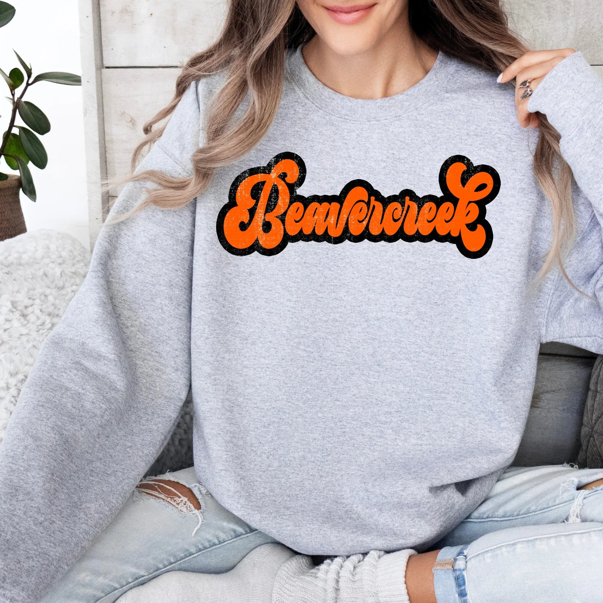 Bearvercreek Retro Shadow Distressed DTF Transfer - Merch Girls